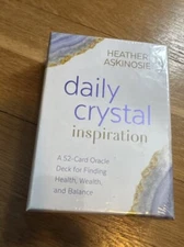 Daily Crystal Inspiration A 52-Card Oracle Deck Heather Askinosie NEW! Sealed