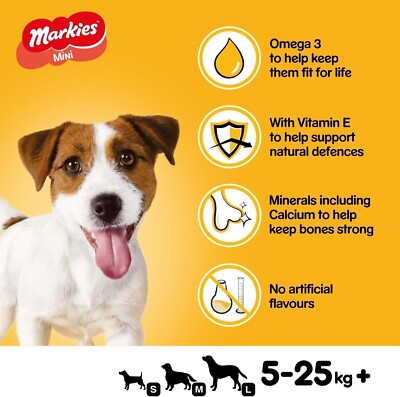 Pedigree Mini Markies Original Dog Treats 500g Case of 3