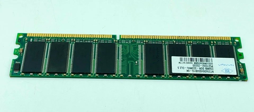 Nanya NT256D64S88B1G-6K 256MB DDR-333MHz-CL2.5 PC2700U-25330 Memory - Image 4 of 4