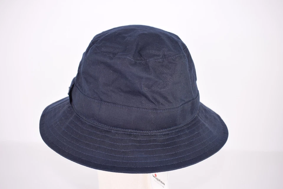 Wigens NWT 100% Cotton Bucket Hat in Navy Size 58, 7 & 1/4th - Image 4 of 4