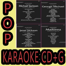 MICHAEL JACKSON,GEORGE MICHAEL,MADONNA,JANET Karaoke CD G 4 DISC Backstage