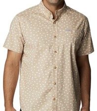 COLUMBIA Men's Rapid River's Button-Up Short Sleeve Shirt, S