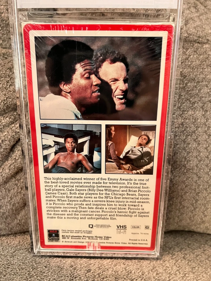 BRIAN'S SONG VHS IGS Graded Box 9.5 GEM Seal 9 MINT w/RCA Watermarks - Image 3 of 4