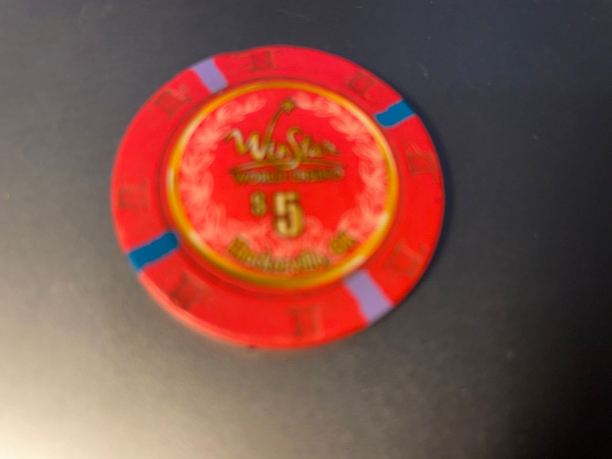 WINSTAR $5 Casino Gambling Chip World Casino Thackerville