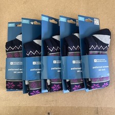 Calze da sci Mountain Warehouse - Taglia 4-7 UK motivo colorato - NUOVE