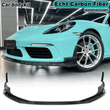 Carbon Frontlippe Front Stoßstangen Spoiler für Porsche 718 Boxster Cayman 982 