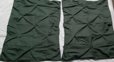 4 Green Pillowcase Pleated Shams 26"x 20" NEW open box FREE SHIPPING