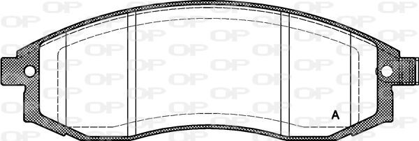 Plaquettes de frein Mitsubishi L200 2.5 D et 2.5 TD 4WD jeu de 4 pièces avant