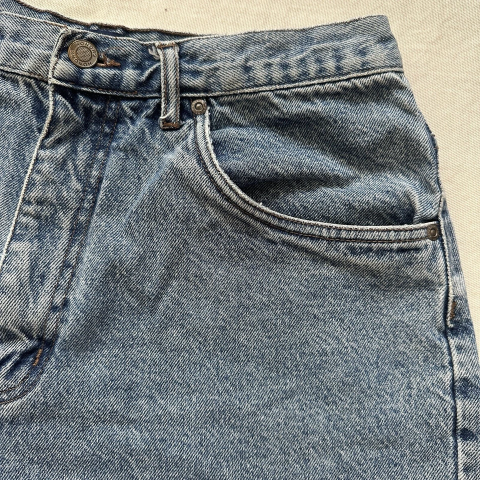 Pantalones cortos de mezclilla de cintura alta Y2K 00s Honors para mujer talla 12 100 % algodón Foto 2 de 4