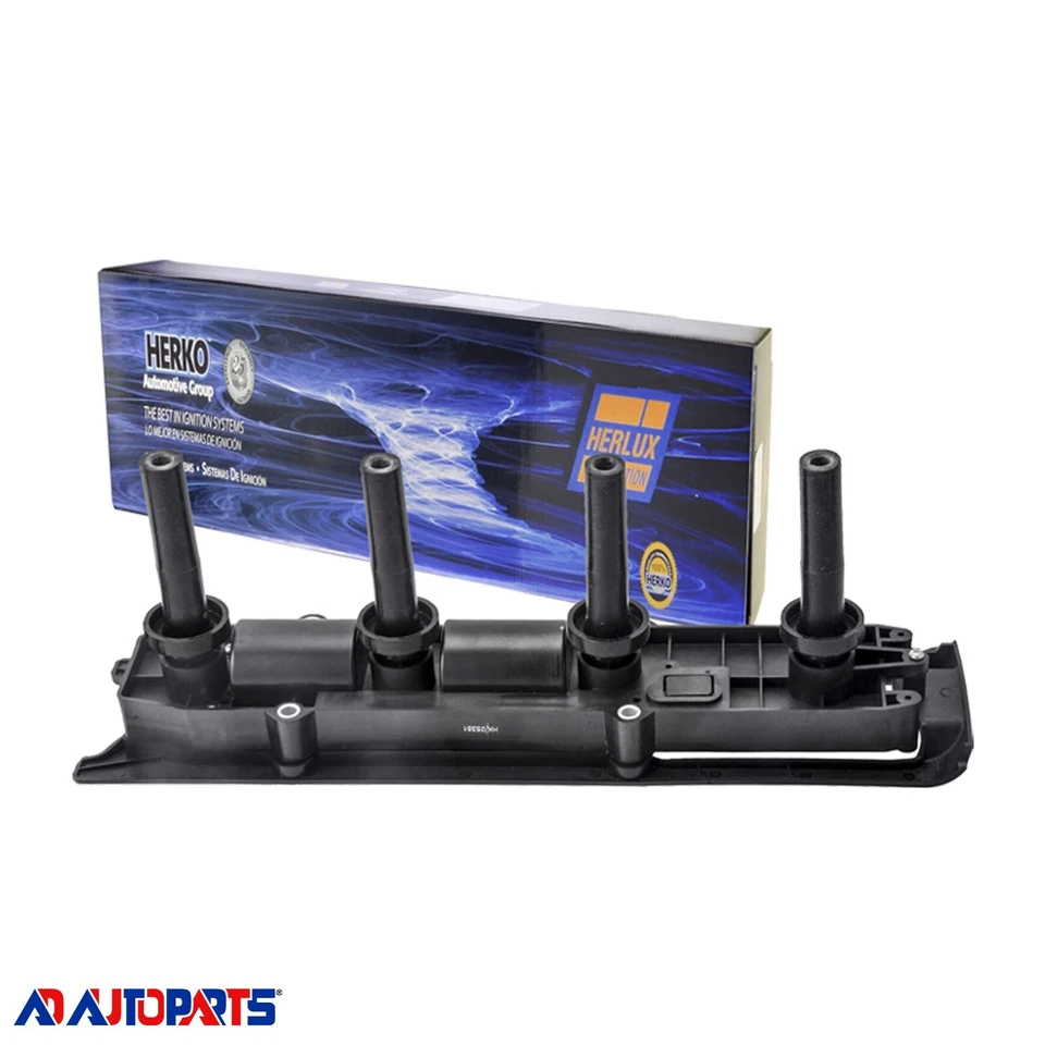 1 bobina de encendido Herko B216 + 4 bujías Platinum TT 4513 para Chevrolet Malibu Foto 2 de 4