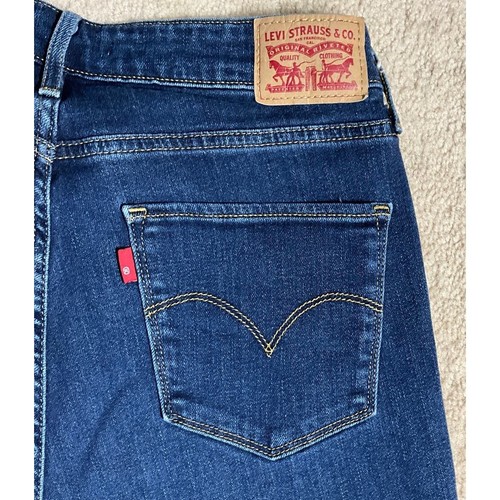 Women's Levi Strauss 721 High Rise Skinny 30 Jeans Pants Stretch 5 Pocket - Picture 4 of 8