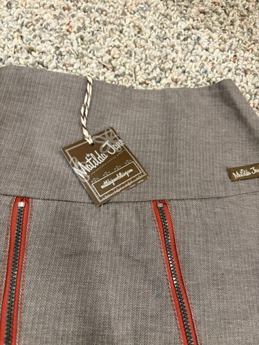 Matilda Jane You And Me Harriet Herringbone Zipper Skirt Women’s Large NWT - Picture 2 of 13