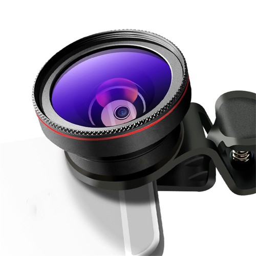Cell Phone Camera Lens 0.45X Super Wide Angle Lens Clip on for (Black) - 第 5/11 張圖片