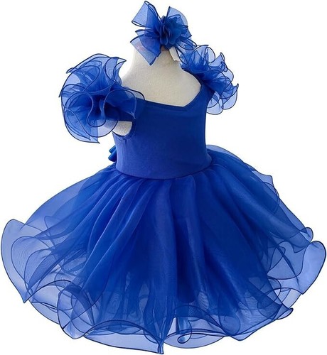 Jenniferwu Baby Girl Pageant Dress Handmade Beaded Dresses 3T - Picture 3 of 5
