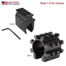 Tactical 12GA Shotgun Mounts BarrelTube Rail/Base Adapter Converter Barrel Mount