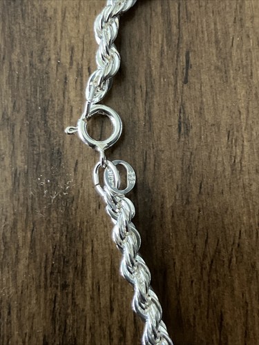 NEW-STERLING SILVER BEZEL Rope Chain 1995 American Eagle Uncirculated Coin - Picture 7 of 8