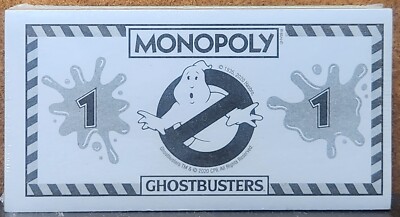 2020 Hasbro Monopoly Ghostbusters Edition Parts Limited Edition Money Pack 