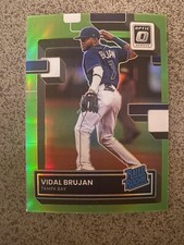 2022 Panini Donruss Optic Vidal Brujan Rated Rookie Lime Green Tampa Bay Rays RC