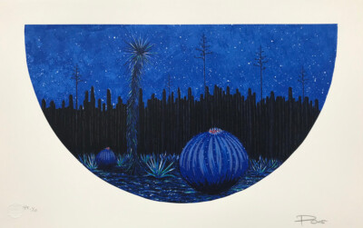GUILLERMO PONS Mexican Art Original Hand Signed Silkscreen Oaxaca