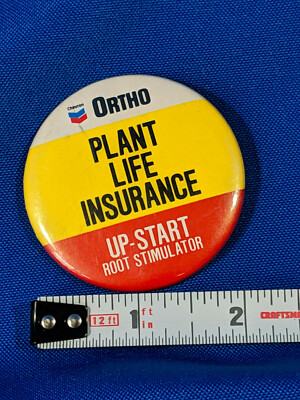 70s Chevron Gas Oil Ortho Plant Life Insurance Up-Start Root Simulator 