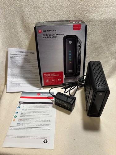 Motorola SURFboard eXtreme Cable Modem SB6121 DOCSIS 3.0 TESTED AND WORKING - Afbeelding 3 van 11