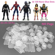 No Pegs 50 Display Stand BASE FOR 6'' GI Joe Star wars MARVEL DC MOTU WWE figure