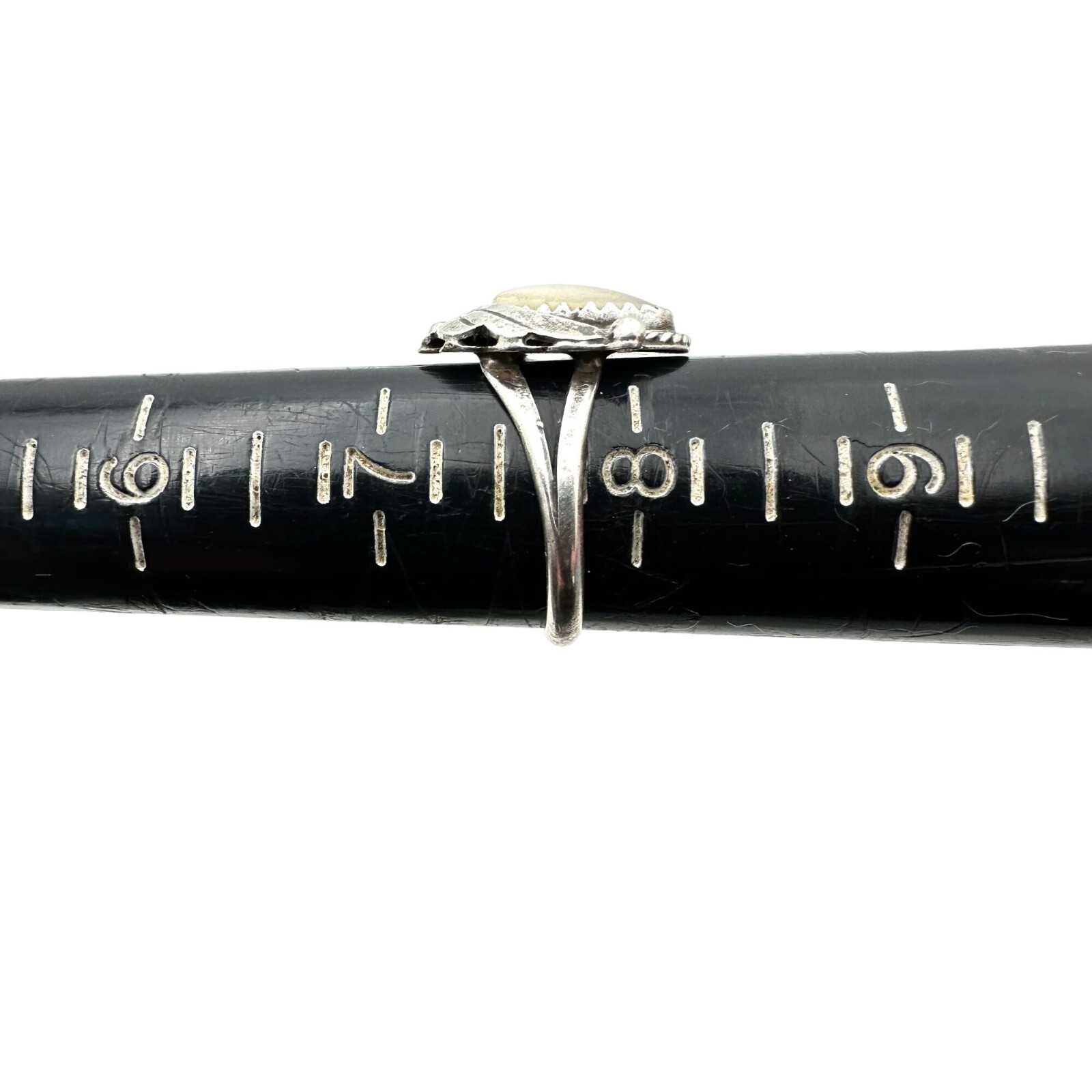 Native Americans Ring Sterling Silver Mother of P… - image 6