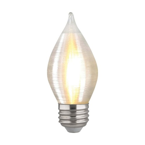 SATCO 4 Watt C15 LED - Satin Spun - Clear - Medium base - 2700K - 6-Pack - Picture 3 of 6