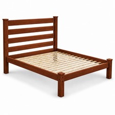 Amish Made Queen Classic Bed Frame, Yellow Pine Wood, Made in USA