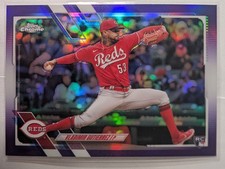 2021 Topps Chrome Update #USC84 Vladimir Gutierrez Purple Refractor