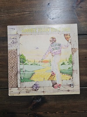 Elton John Goodbye Yellow Brick Road Hype Sticker 2LP Set ORIGINAL 1973