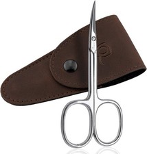Solingen Curved Cuticle Scissors   Precision German Steel for Brown