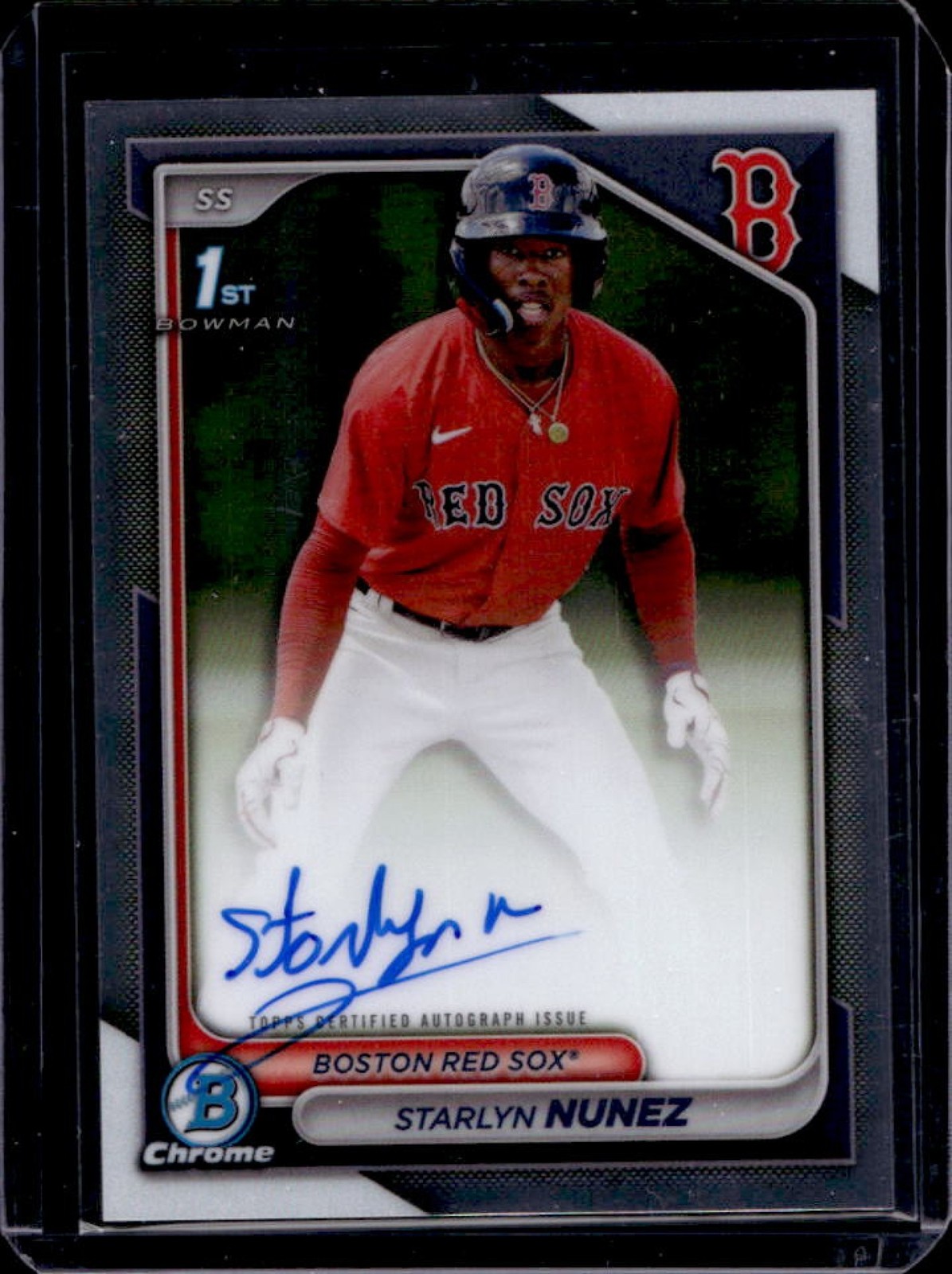 2024 Bowman Chrome Starlyn Nunez Auto 1st #CPA-SN Red Sox