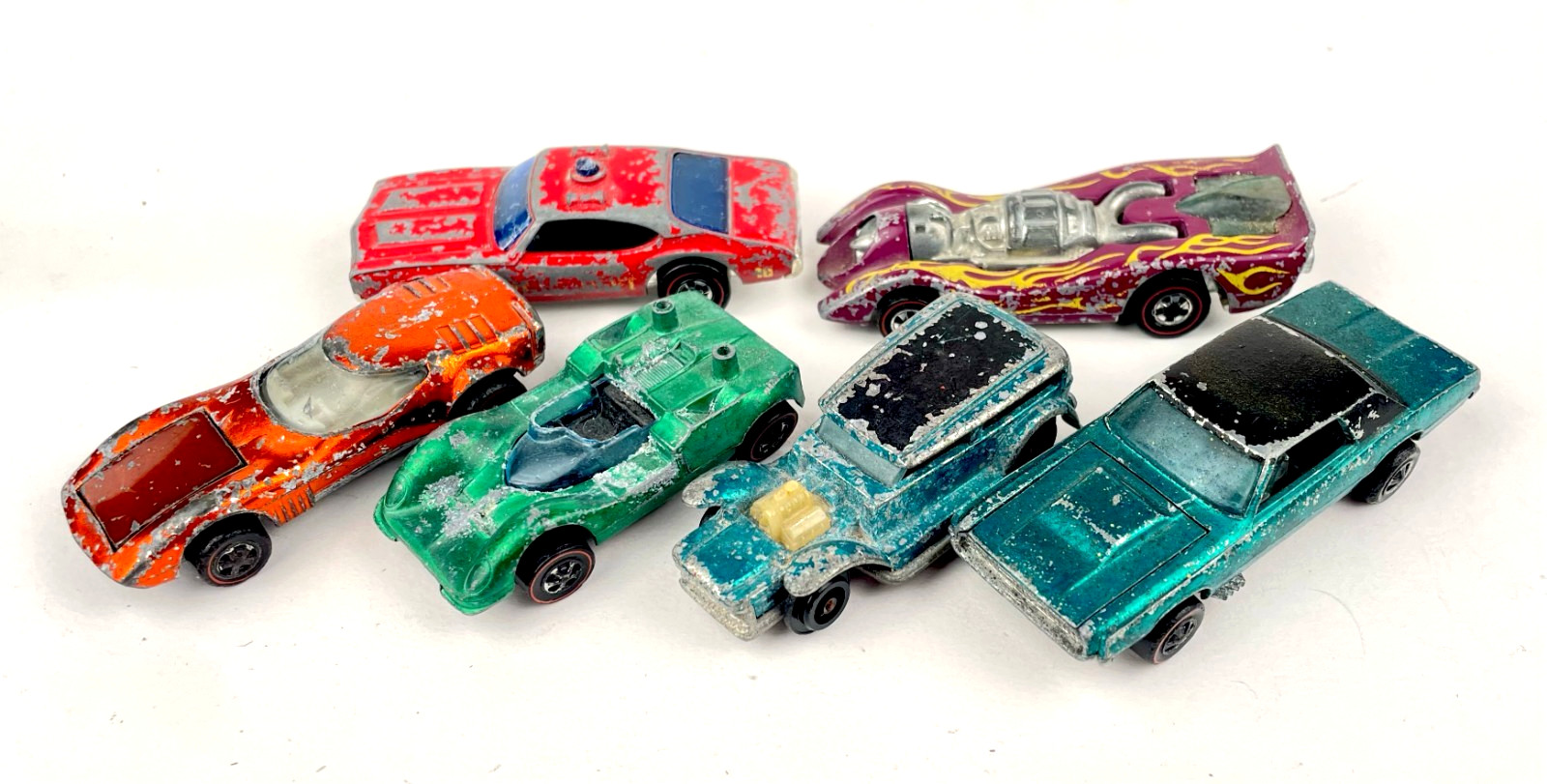 Hot Wheels Redline Lot -- T-Bird Demon Chaparral 442 Fire Chief