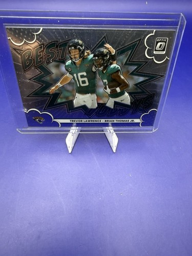 Brian Thomas Jr. / Trevor Lawrence #10 2025 Panini Donruss Optic Best Tuddys card