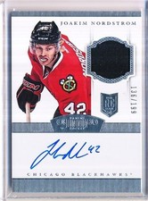 2013/14 PANINI DOMINION JOAKIM NORDSTROM AUTOGRAPH EVENT/WORN 136/199