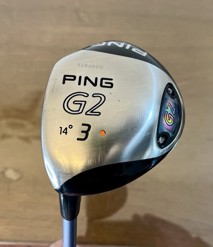 Ping G2 L 14° 3-Wood LH Orange Dot - Ping TFC-100 Ladies Flex - ~42.5” w/Cover
