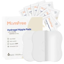 Hydrogel Nipple Gel Pads for Breastfeeding: Soothing Nursing Pads Reusable In...