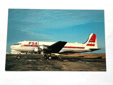 Aviation Airline Postcard PACIFIC SOTHWEST AIRLINES DOUGLAS DC-4