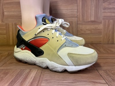 Sz 11 Nike Air Huarache ''Yin Yang'' Yellow Sail Blue Black DV2117-700 Men's Shoe