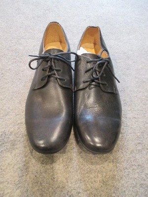 Bed Stu Shoes Mens Size 10 Black Leather Derby Lace Up Dress Round Toe Mexico