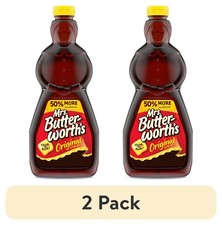  2 pack Mrs. Butterworth's Original Thick and Rich Pancake Syrup, 36 fl. oz.
