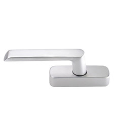 Aluminum Alloy Casement Window Handle Inward Open Reverse Silver Oxide Hardware