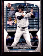 2023 Bowman Draft 1st Brock Vradenburg Miami Marlins BD-44
