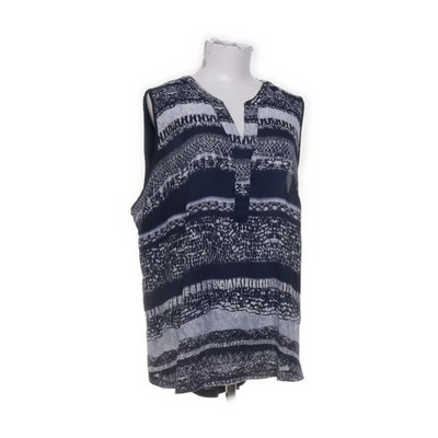 Woman by Tchibo, Top, Größe: 48/50, Blau/Weiß/Mehrfarbig, Damen #Yqi