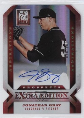2013 Elite Extra Edition Aspirations Die-Cut Signatures /100 Jon Gray Auto 0u66