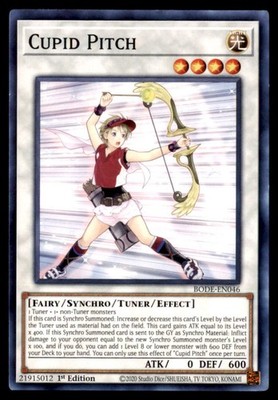 Yu Gi Oh! Cupid Pitch BODE EN046 Burst of Destiny 1st Edition Regular