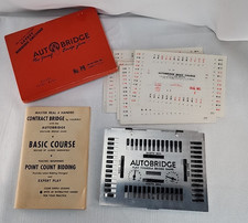 Vintage 1959 Auto Bridge Game Play-Yourself Deluxe Pocket Model No. PB Beginners