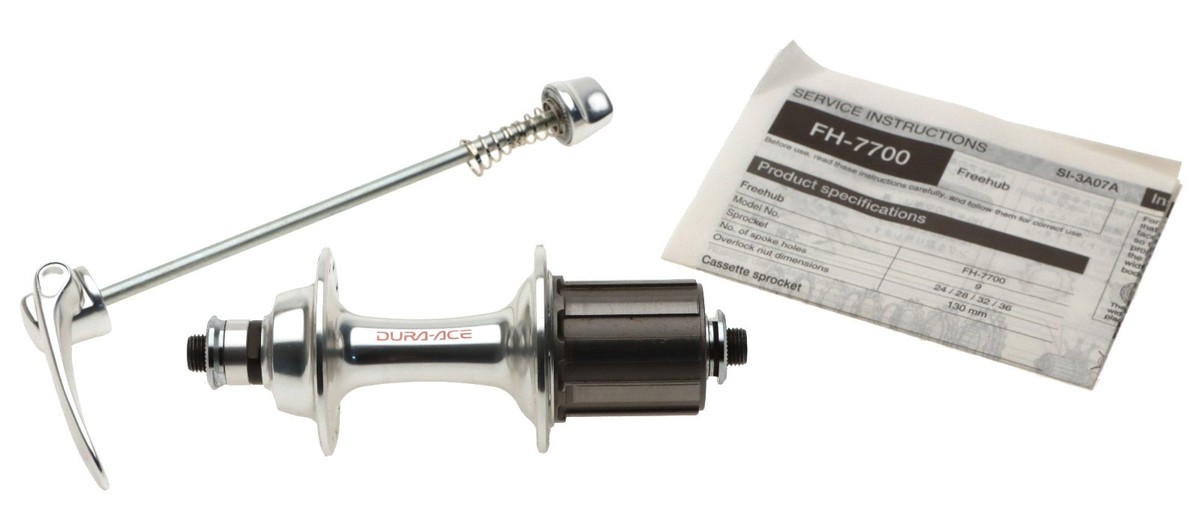 Shimano Dura-Ace 7700 SL Hubset Road 12h Slotted 100/130mm QR 9