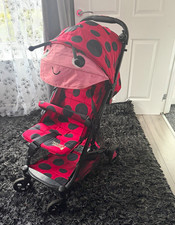 Cosatto Pick Up & Go Ladybird Pink/Black Single Folding Pushchair Rain Cover